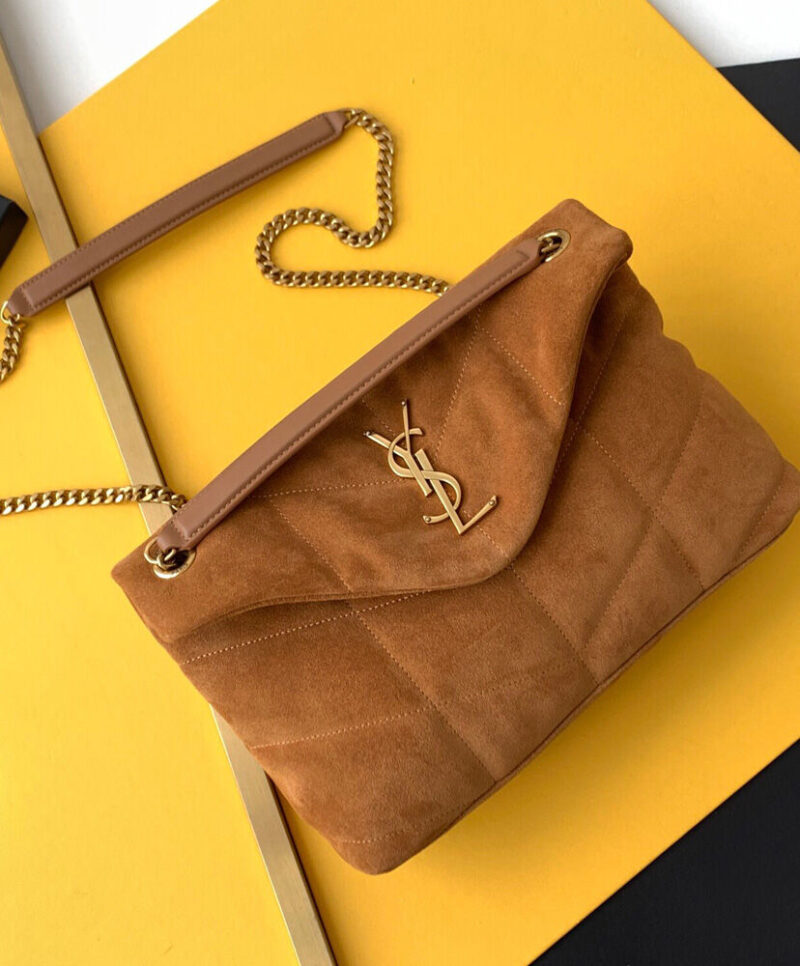 Saint Laurent Puffer Small Bag 577476 Coffee